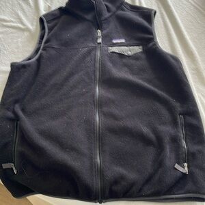 Patagonia black fleece vest Synchilla